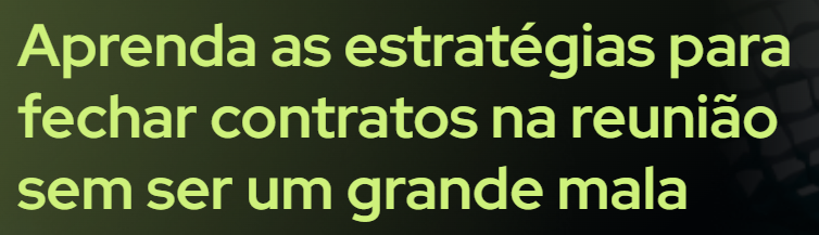 Ressignifique sua forma de vender high ticket

Durante muito tempo, o mercado digital vendeu a ideia de que vender bem exigia agressividade, personagens forçados e abordagens invasivas.

A Formação Smart Closer quebra essa lógica.

Você aprende a vender contratos de alto valor sem precisar pressionar, insistir ou “convencer”. A venda passa a ser uma consequência de uma conversa bem conduzida, com escuta ativa, perguntas certas e leitura de cenário.

O simples funciona.
Vender é o único caminho — quando feito do jeito certo.

O que muda quando você aplica o método Smart Closer

Com a metodologia da Smart Sales, você passa a:

Vender de qualquer lugar, com previsibilidade

Abordar sem desconforto ou insegurança

Fechar negócios diariamente sem pressão

Identificar exatamente quais oportunidades valem insistência

Ser lembrada como alguém que ajudou a decidir, não como alguém que empurrou

Esse é o caminho da Formação Smart Closer.