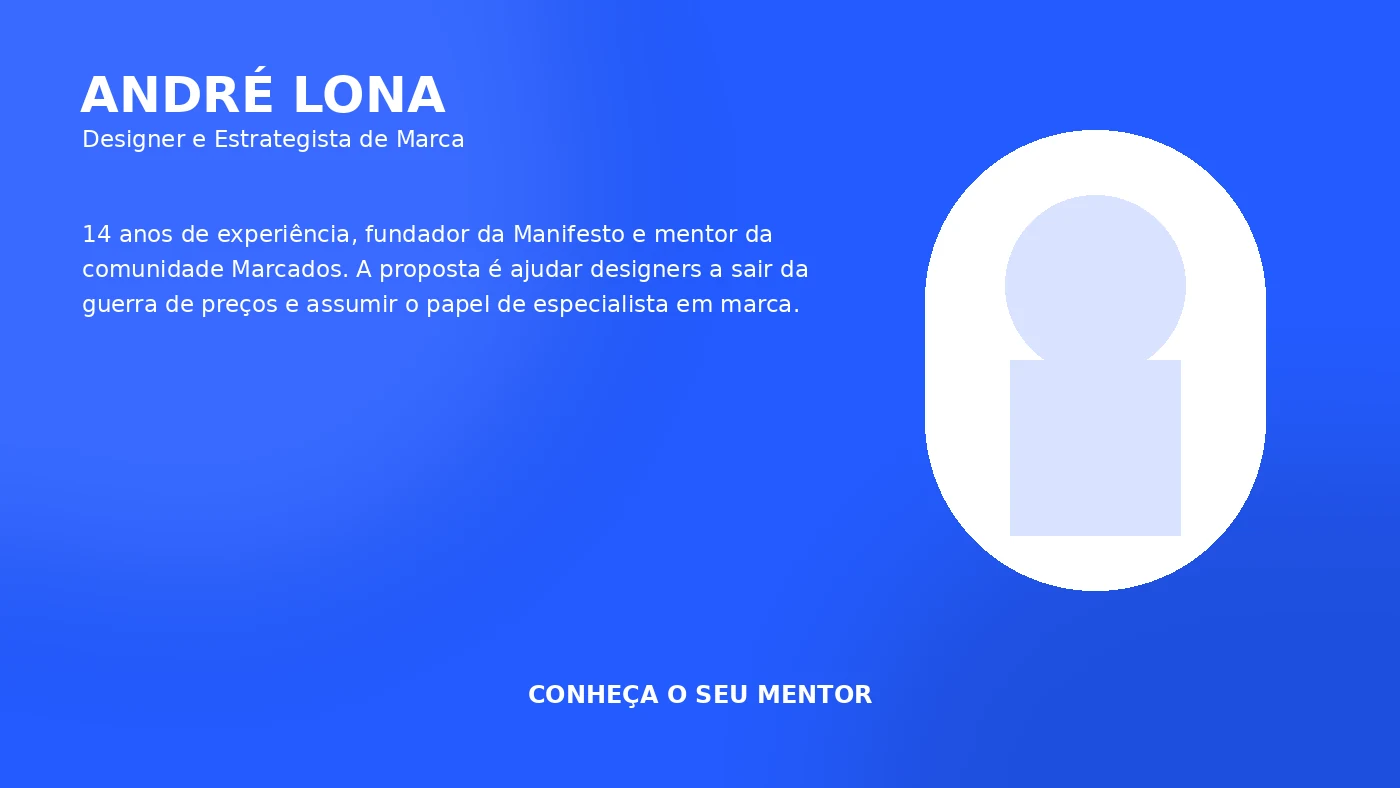 André Lona mentor do Grupo Marcados, designer e estrategista de marca
